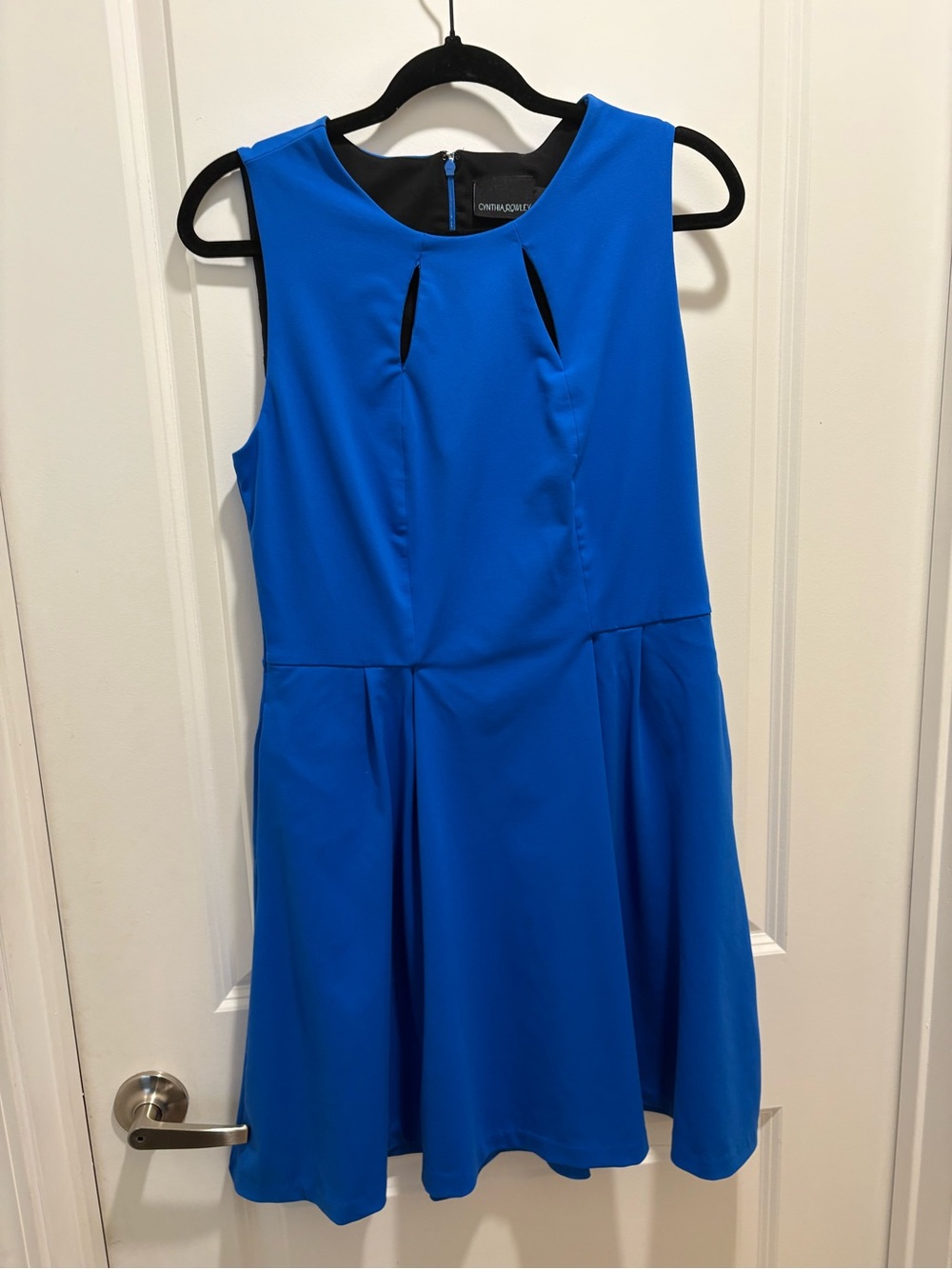Cynthia Rowley Royal Blue Sleeveless Fit & Flare Mini Dress